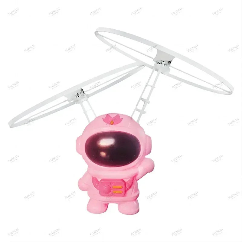 Levitating Luminous Flying Robot Astronaut Hand-Controlled Drone Toy for Kids