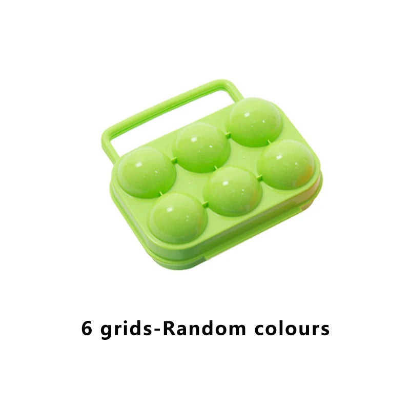 PORTABLE EGG STORAGE BOX – Durable Grid Egg Holder for Camping, Picnic, Kitchen & Outdoor Use