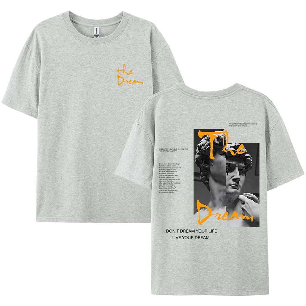 Don't Dream Your Life Live Your Dream Men’s Summer T-Shirt – Bold Style Meets All-Day Comfort