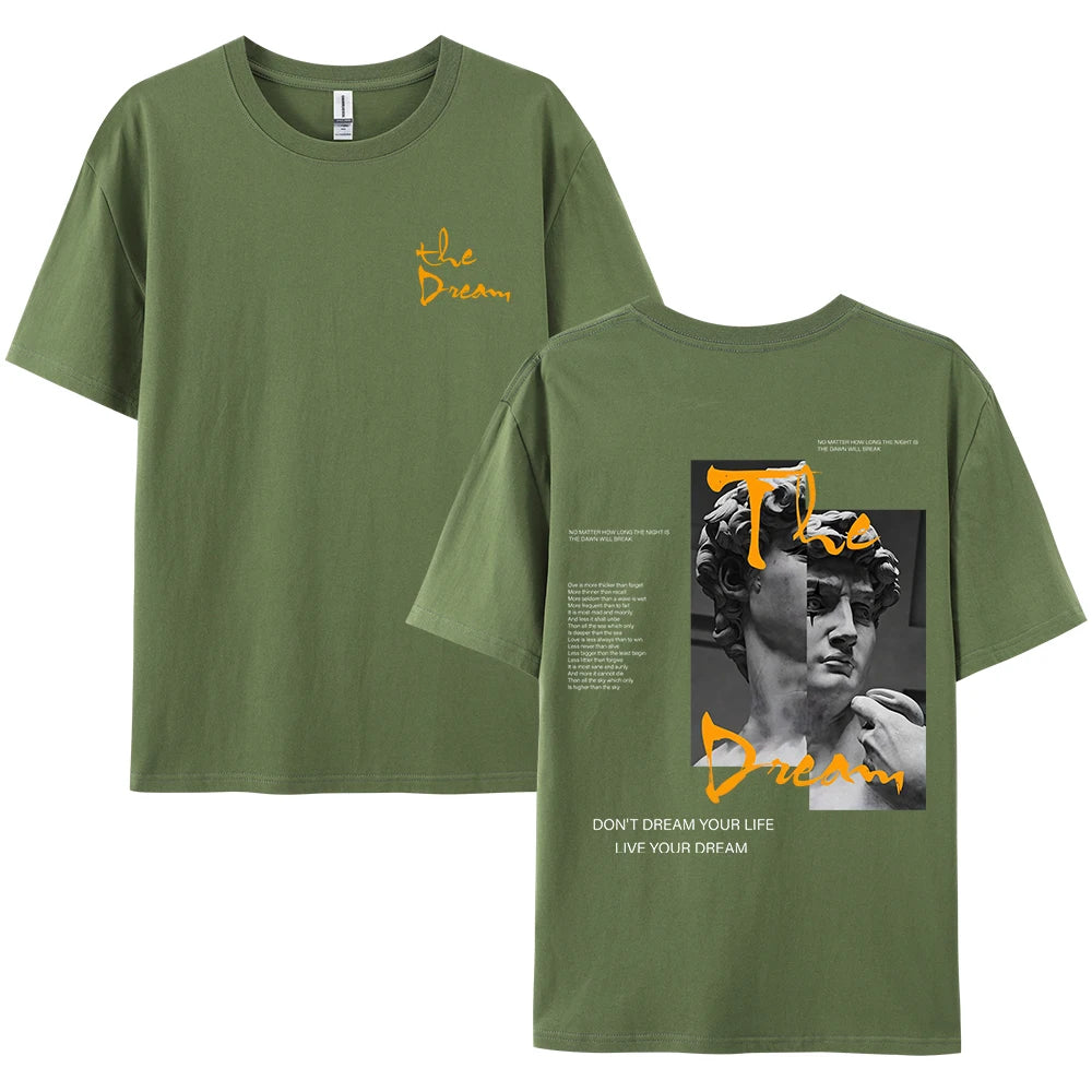 Don't Dream Your Life Live Your Dream Men’s Summer T-Shirt – Bold Style Meets All-Day Comfort