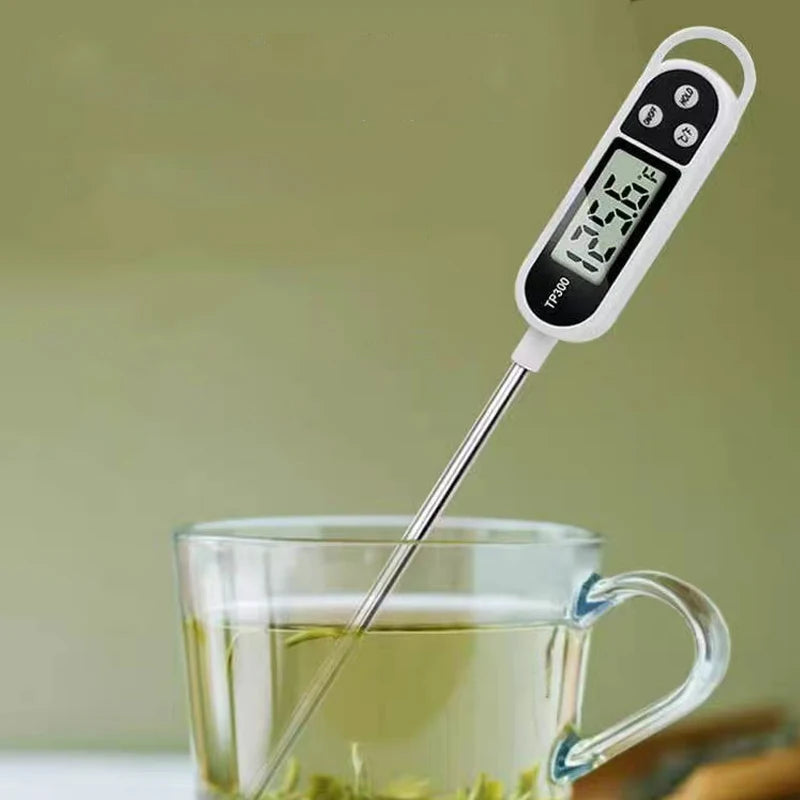 Digital Probe Food Thermometer Kitchen Meat Milk Cooking BBQ TP300 Electronic Temperature Gauge