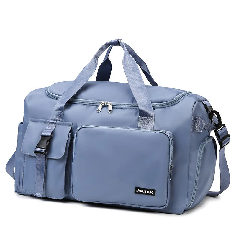 Sports Gym Travel Duffel Bag Waterproof Weekender Bag with Shoe Pocket and Wet Separation