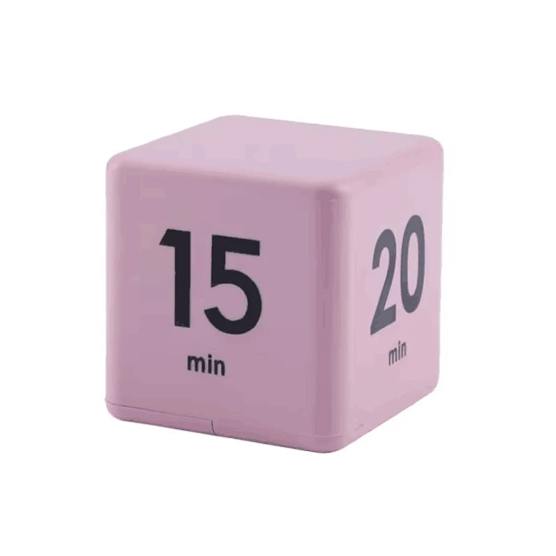 Productivity Cube Timer Gravity Sensor LED Display Dual Mode Countdown Digital Timer for Cooking