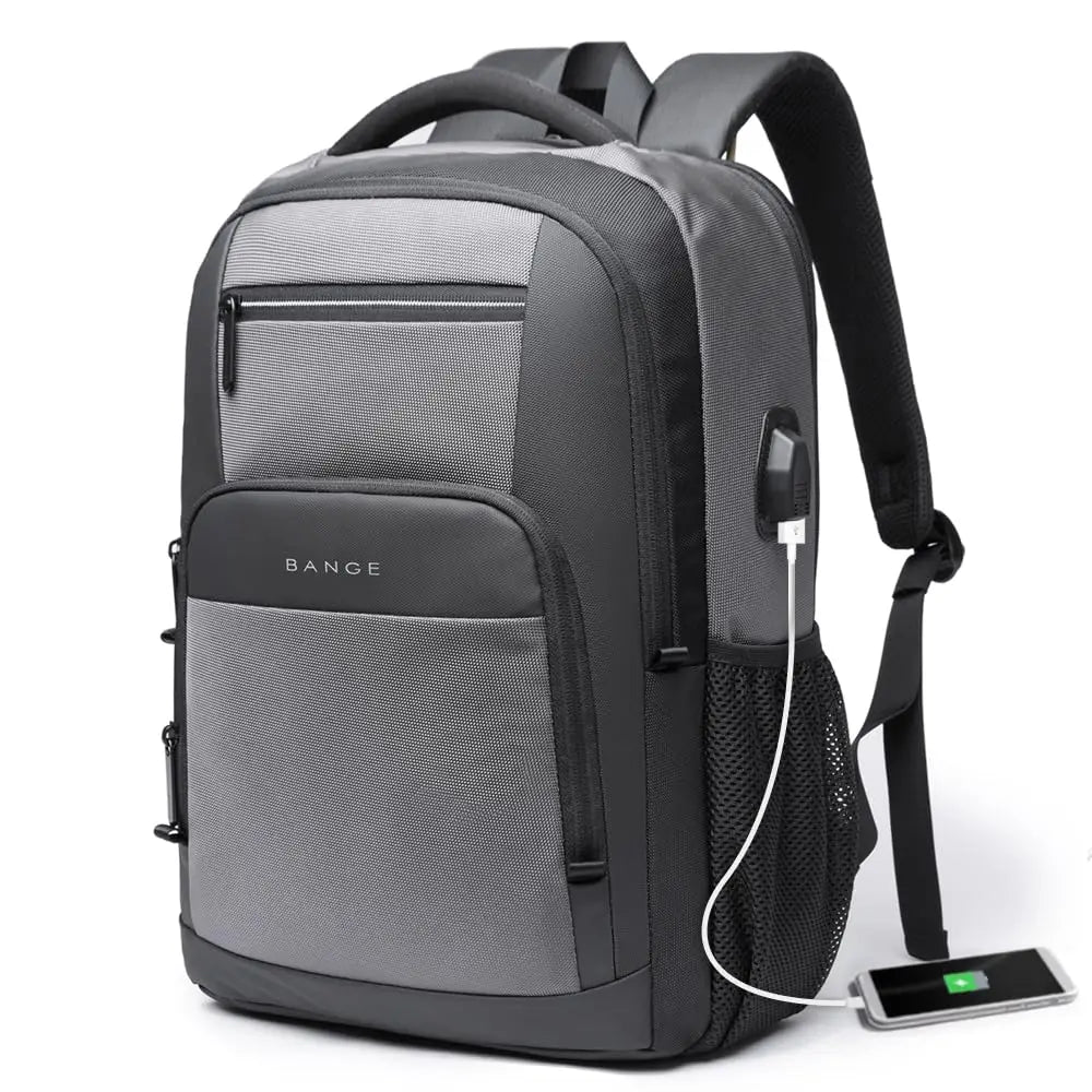 BANGE Sling Travel Laptop Backpack – Waterproof USB Charging Port, Fits 15.6" Laptop, Unisex