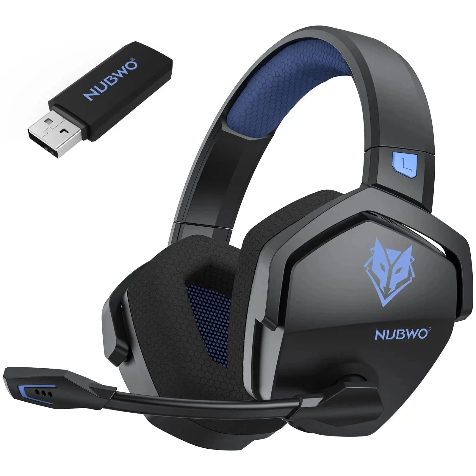 NUBWO G06 Dual Wireless Gaming Headset with Mic for PS5 PS4 PC Switch Bluetooth 5.3 Headphones