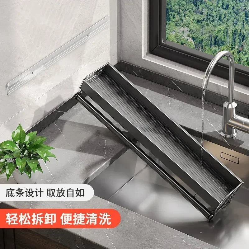 Multi-Functional Wall-Mounted Kitchen Storage Rack | Metal Seasoning & Condiment Organiser