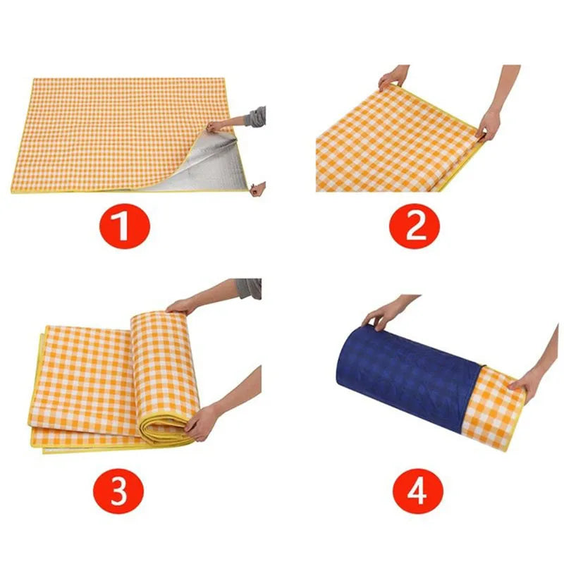 Folding Camping Mat Waterproof Sandproof Outdoor Picnic Blanket Large Beach Tent Travel Mat