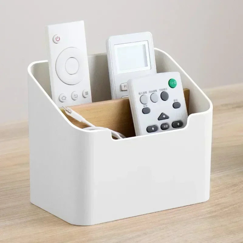 Remote Control Organizer – Desktop Storage Box for Remotes, Stationery & Bedroom Essentials