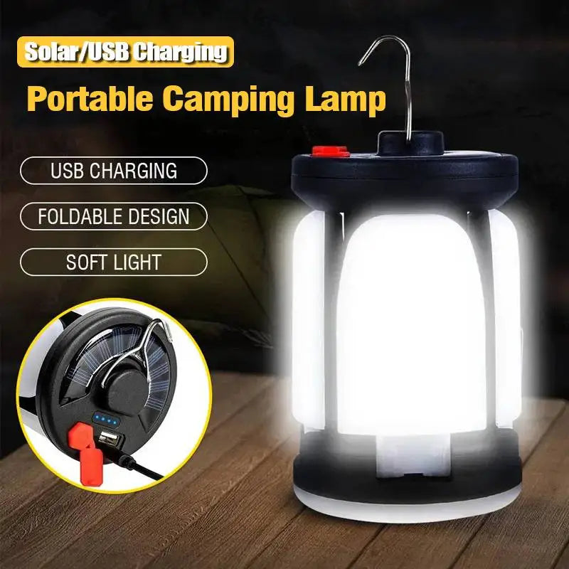 Rechargeable LED Camping Lantern – Folding Floodlight with 3 Light Modes for Outdoor Adventures