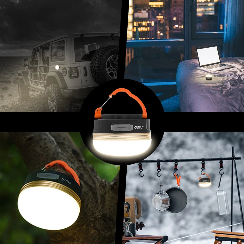 10W High Power LED Camping Lantern 1200mAh USB Rechargeable Waterproof Outdoor Tent Light NZ