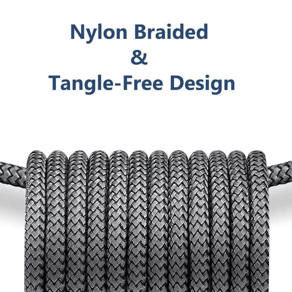 USB A to Type-C Fast Charging Cable 2A Nylon Data Cable for iPhone, Android, Huawei, Samsung Devices