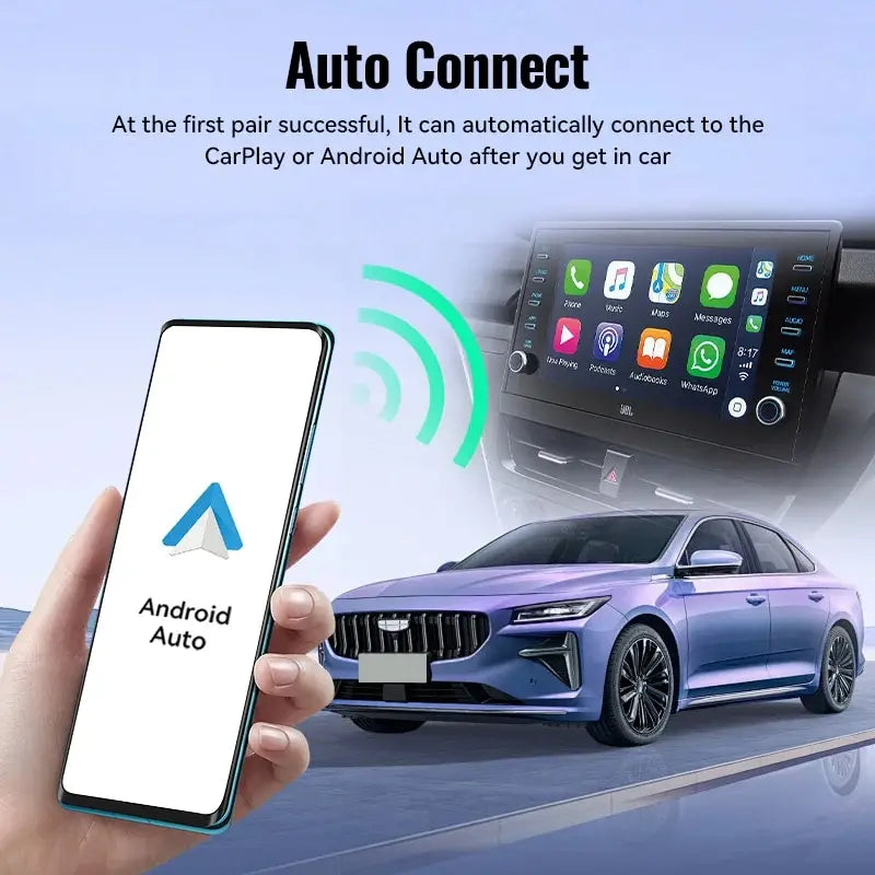 XUDA Wireless CarPlay & Android Auto Adapter – Fast WiFi Connection, Plug & Play for Nissan & More
