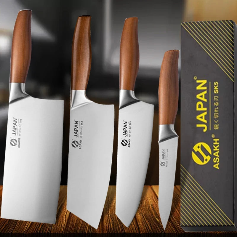 Santoku Chef Knives 5Cr15Mov Stainless Steel Japanese Kitchen Knives with Precision Wood Handle