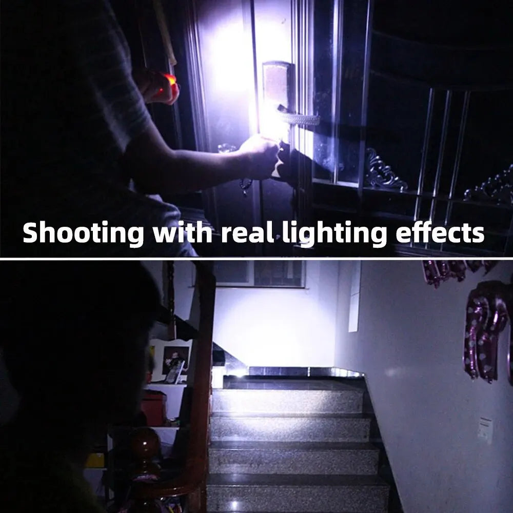 SHUSTAR Mini USB Rechargeable Flashlight Keychain Torch Portable LED Light for Camping and Outdoor