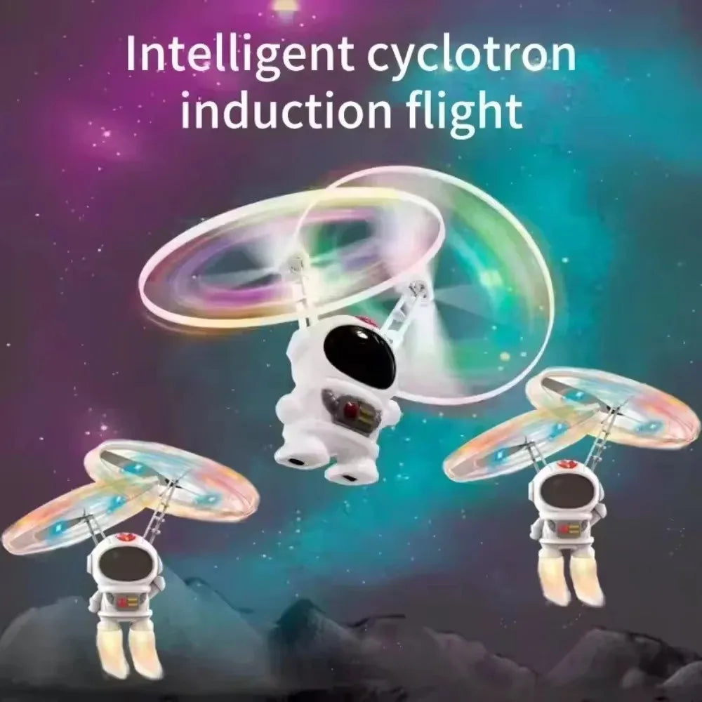 Levitating Luminous Flying Robot Astronaut Hand-Controlled Drone Toy for Kids