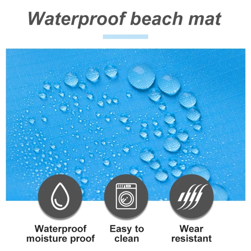 Waterproof Extra Large Beach Mat – Outdoor Camping, Sand-Free, Folding, Lightweight Picnic Blanket