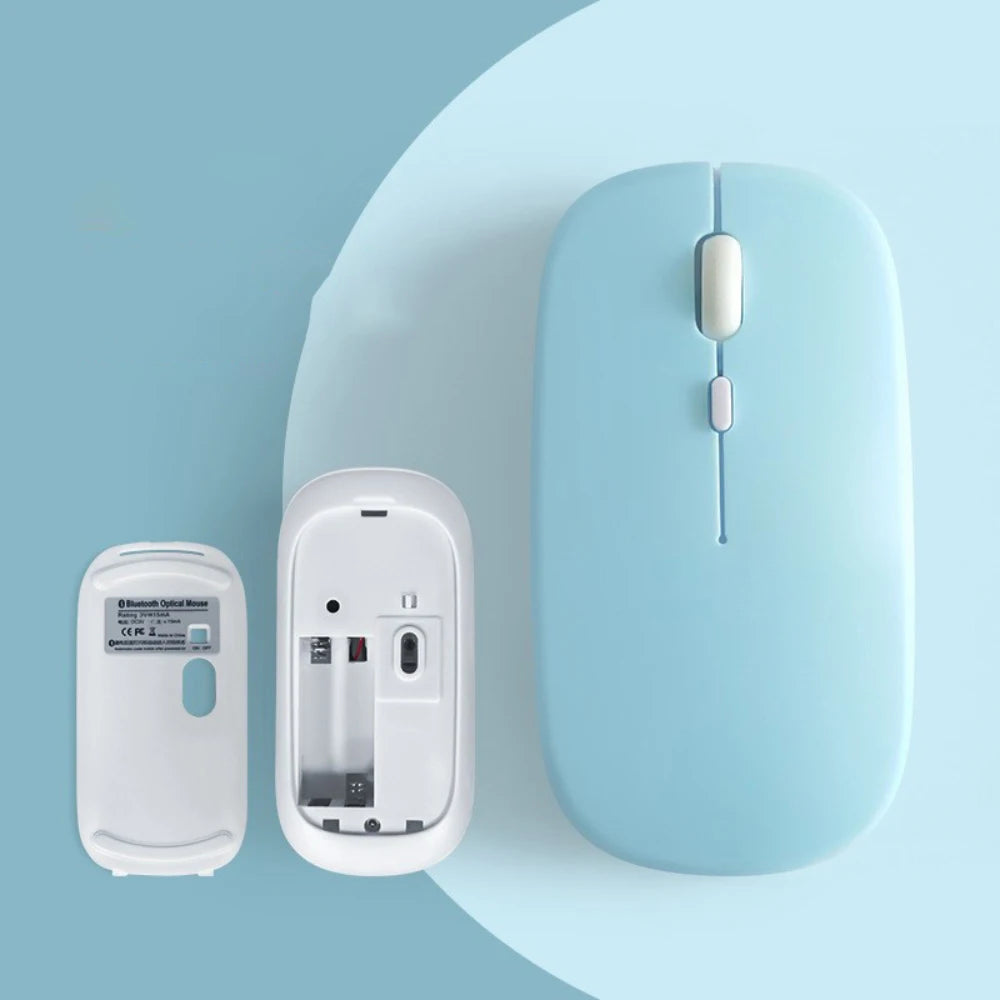 Bluetooth Mouse – Noiseless Wireless Optical Mouse for Laptop, iPad, Samsung Tablet, Universal Use