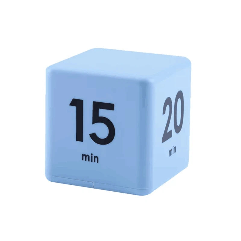 Productivity Cube Timer Gravity Sensor LED Display Dual Mode Countdown Digital Timer for Cooking