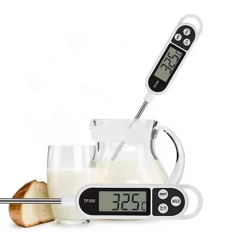 Digital Probe Food Thermometer Kitchen Meat Milk Cooking BBQ TP300 Electronic Temperature Gauge