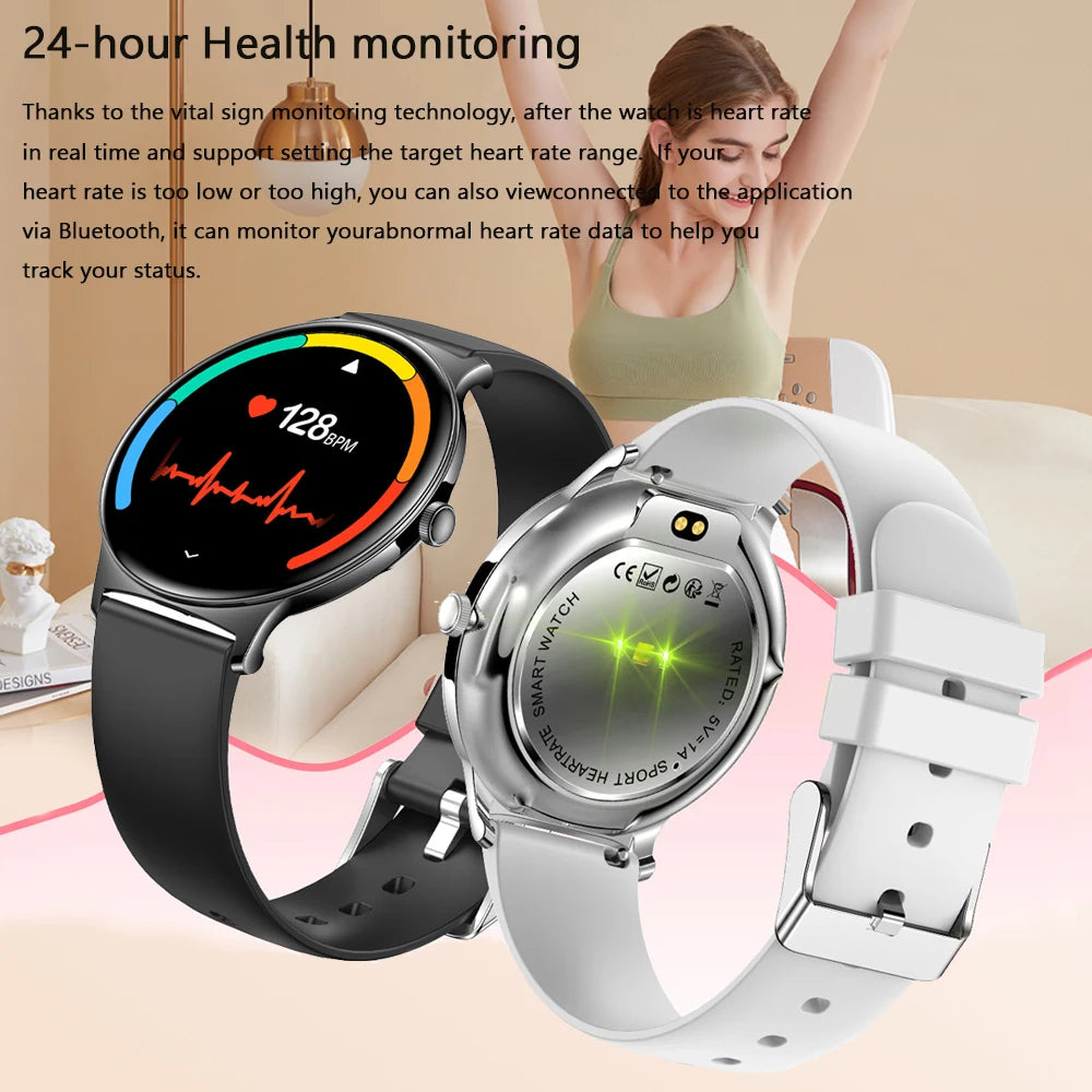 Ultra Thin Smart Watch Women 1.43 Inch AMOLED Screen Bluetooth Call Fashion Fitness Smartwatch
