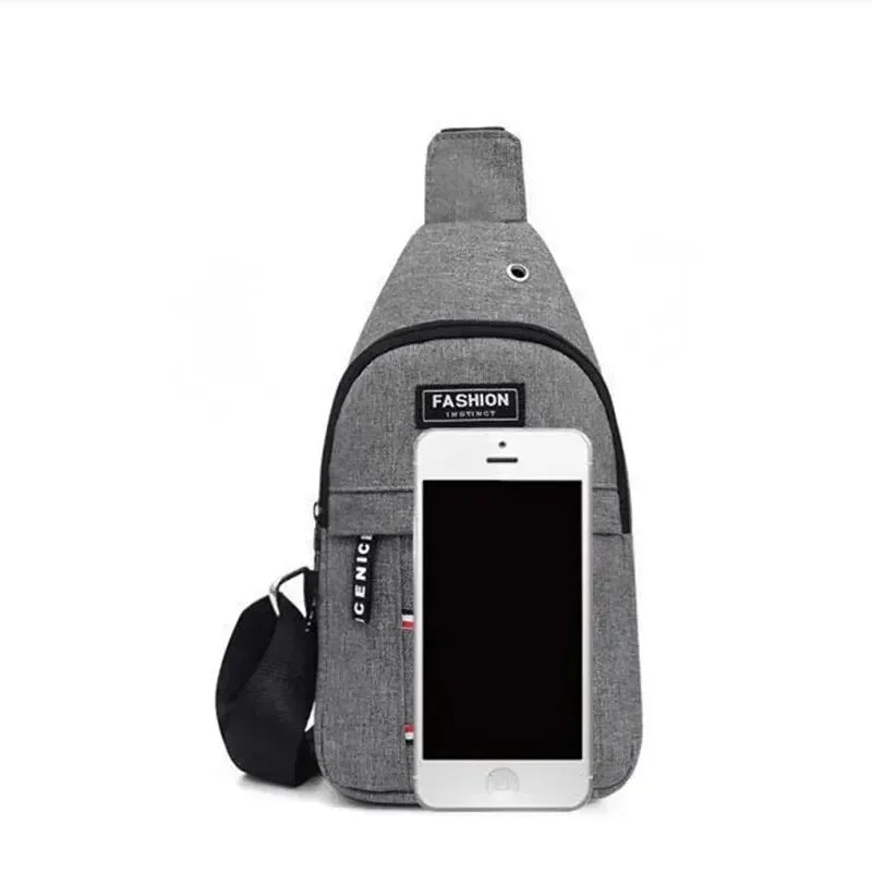 Men’s Waterproof Large Capacity Fanny Pack with Adjustable Strap for Outdoor Use