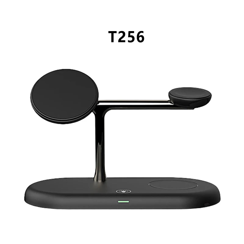3 in 1 Wireless Charger Stand for iPhone 12-17 Apple Watch 4-10 AirPods 2 3 Pro Fast Charging