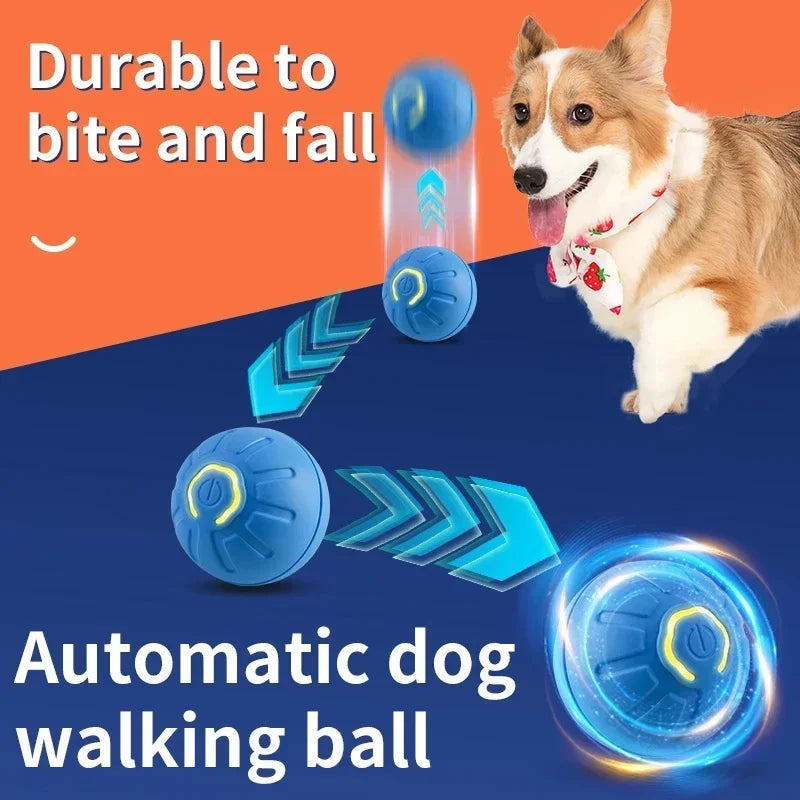 Smart Toy Ball – USB Rechargeable Interactive Bouncing Ball for Dogs & Cats, Durable & Safe
