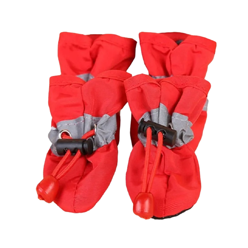 Waterproof Pet Shoes – Anti-Slip Rain Boots 4pcs for Dogs & Cats, Pet Paw Protection Footwear