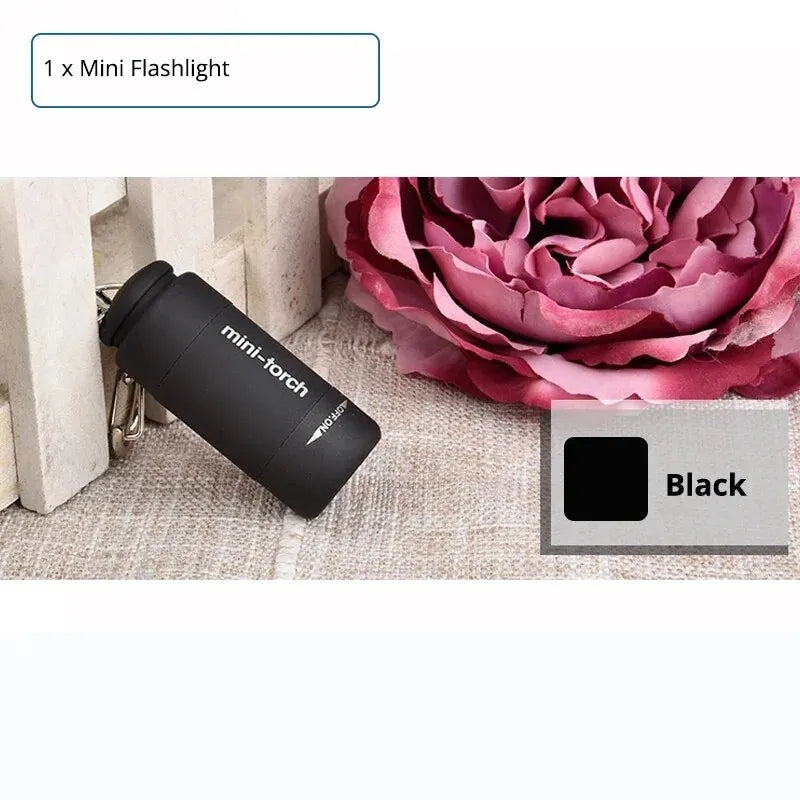 SHUSTAR Mini USB Rechargeable Flashlight Keychain Torch Portable LED Light for Camping and Outdoor