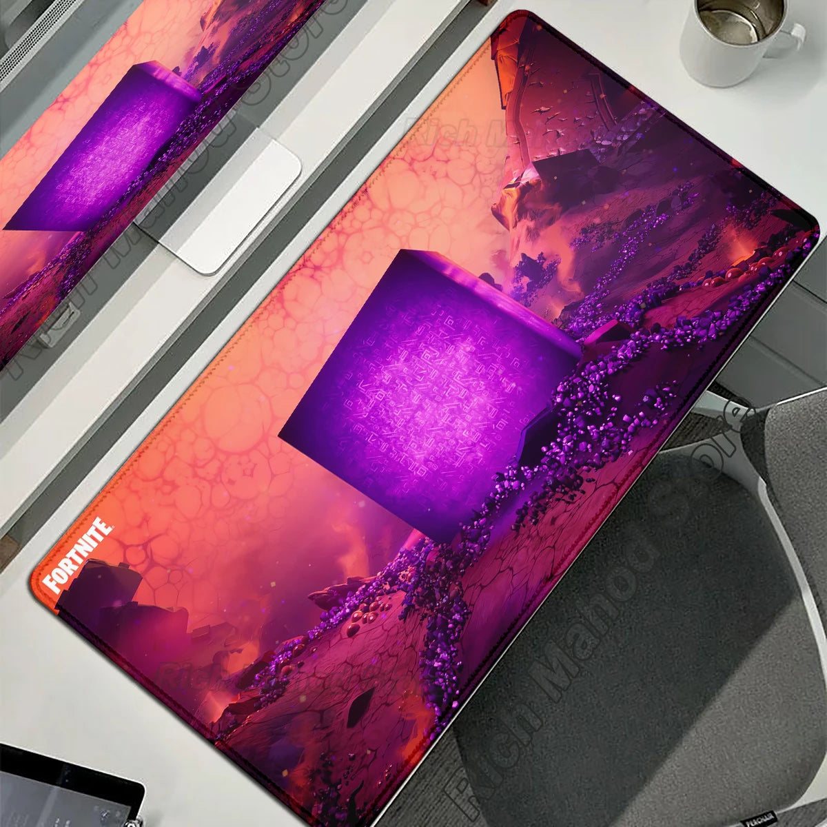 MINISO Fortnite Gaming Mouse Pad Deskmat with Smooth Superfine Fibre Surface and Non-Slip Base