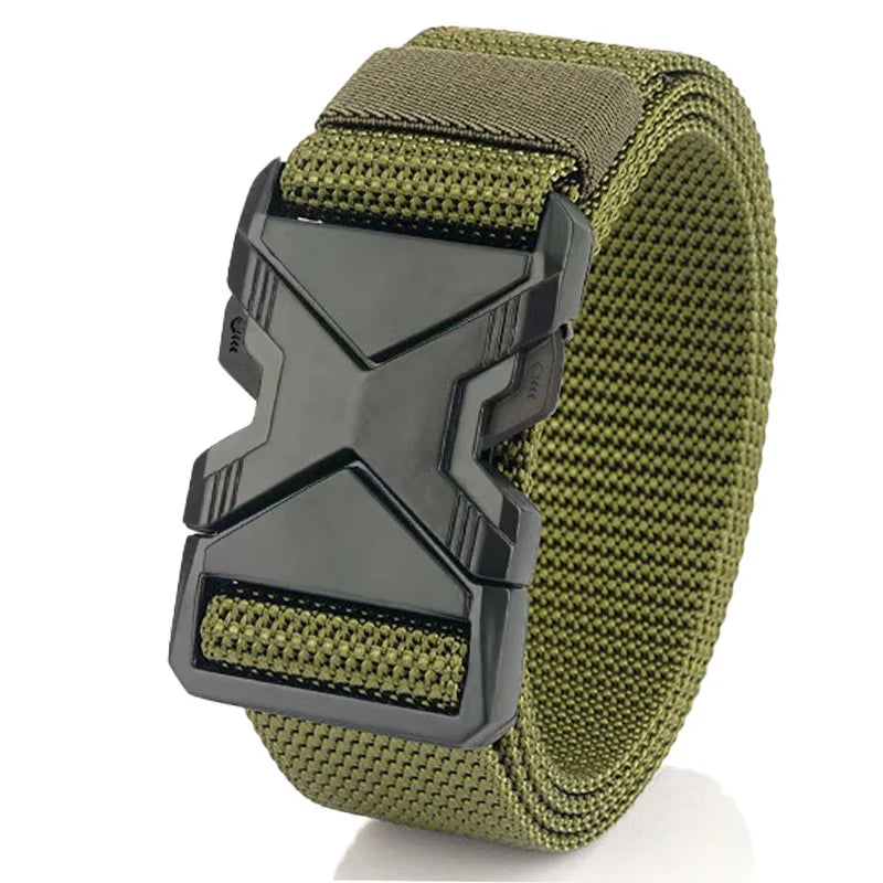 Men’s 125cm Nylon Braided Belt – Lightweight, Breathable, Adjustable for Daily and Business Wear