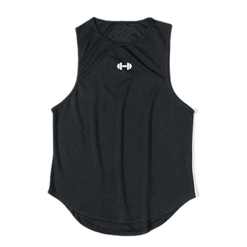 Men’s Sleeveless Gym Tank Top Quick Dry Workout Shirt Bodybuilding Fitness Basketball Training Vest