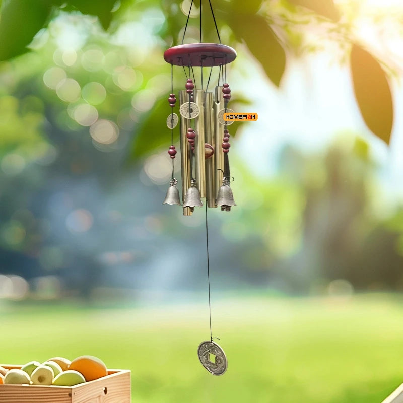 Large Metal Wind Chime Tubes Bells Church Bell Outdoor Garden Home Hanging Decor Symbol of Luck
