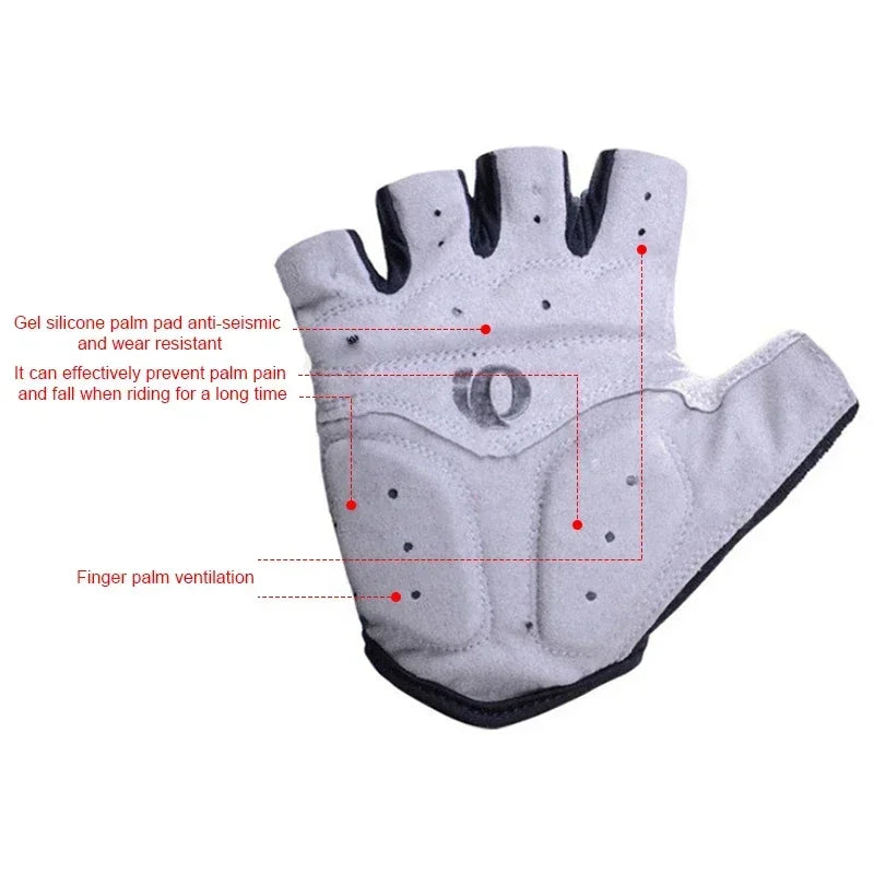 Half-Finger Gel Cycling Gloves – Anti-Slip, Anti-Sweat Road & MTB Bike Gloves