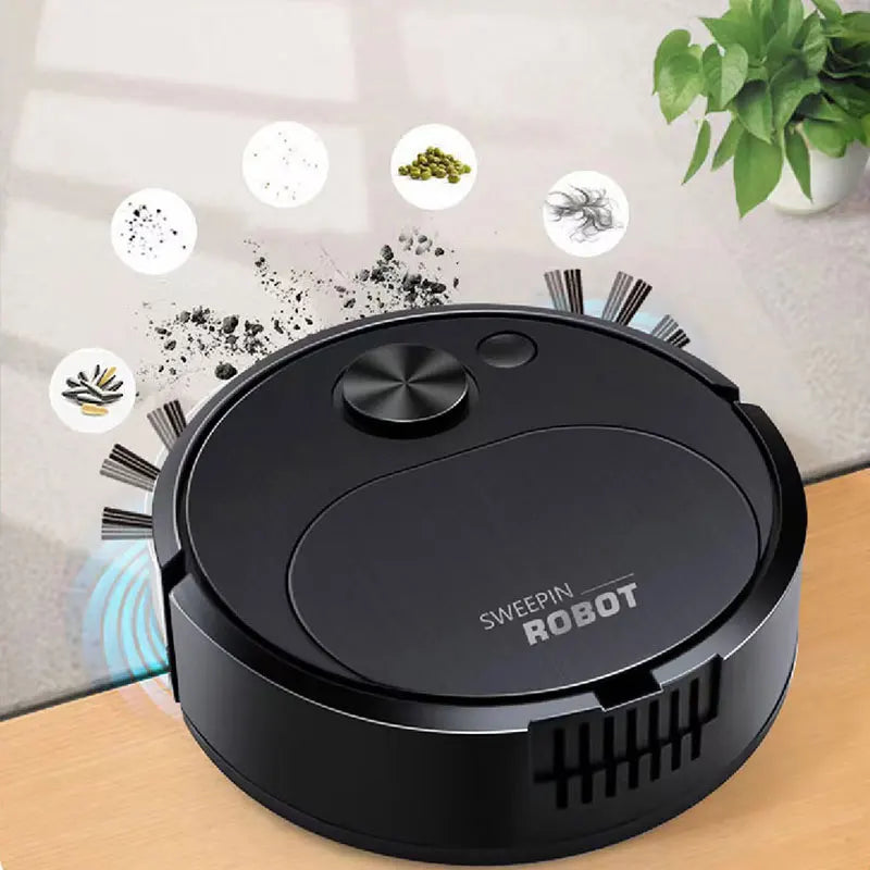 Effortless Cleaning USB 3-in-1 Smart Robot Vacuum Cleaner – Mopping | Sweeping | Vacuuming