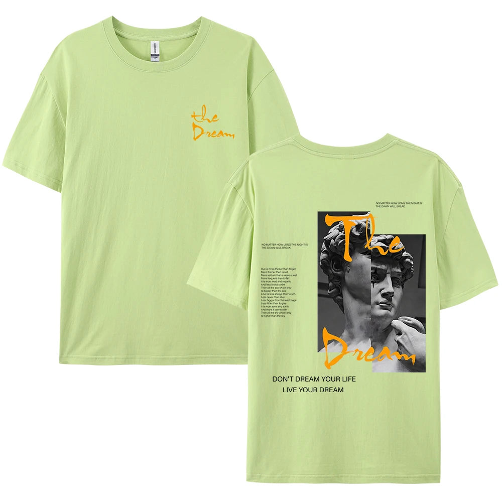 Don't Dream Your Life Live Your Dream Men’s Summer T-Shirt – Bold Style Meets All-Day Comfort