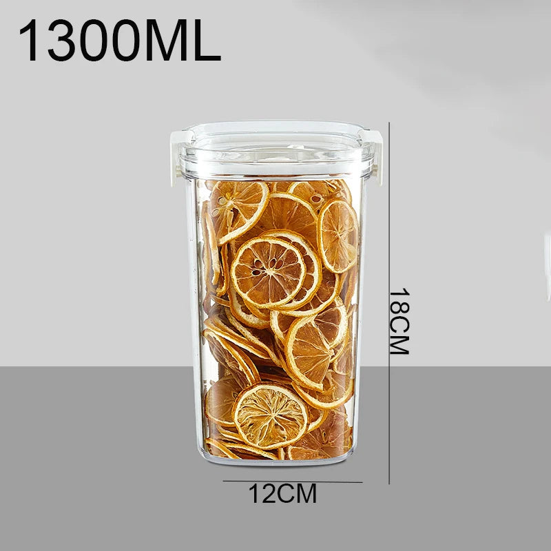 Vacuum Sealed Airtight Storage Jar Container for Tea, Cereals, Nuts & Kitchen Pantry Organisation