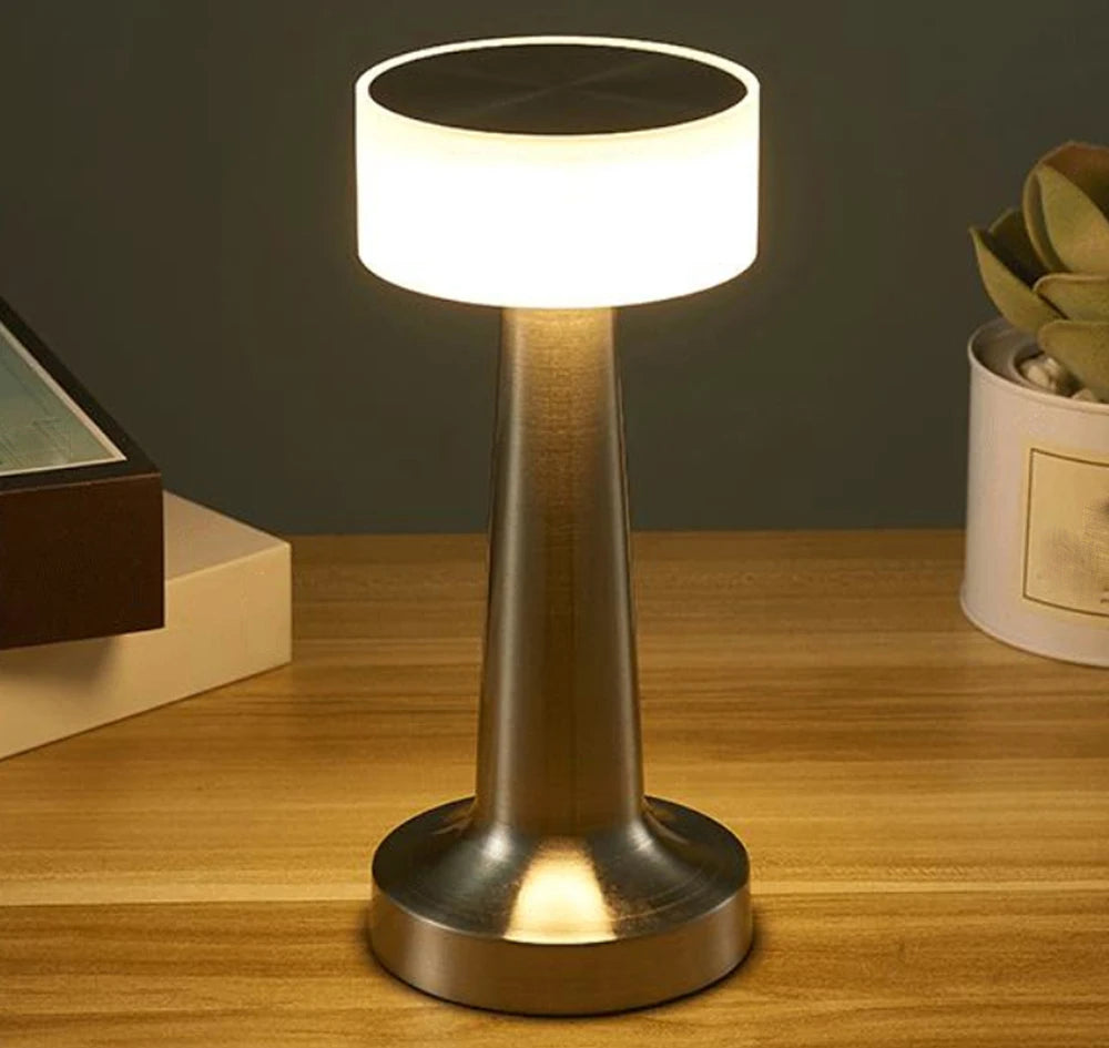 Stylish LED Table Lamp – Rechargeable Touch Night Light for Bedroom, Desk & Ambient Home Lighting