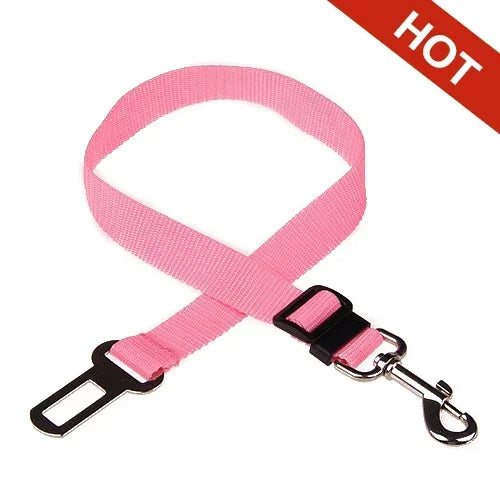 Adjustable Pet Car Seat Belt for Dogs & Cats, Safety Harness Lead Clip Vehicle Seatbelt
