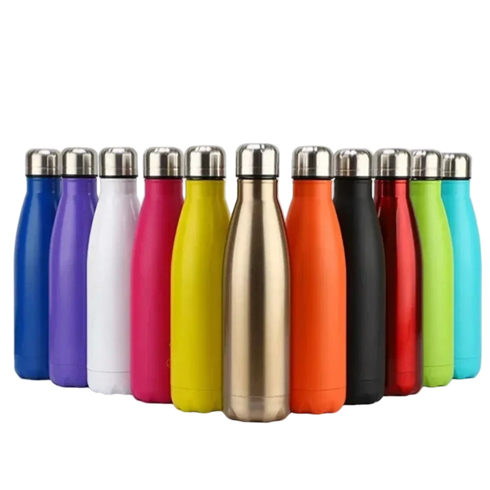 Stainless Steel Double Wall Insulated Thermos Flask Vacuum Sports Water Bottle 350ml 500ml 750ml 1L