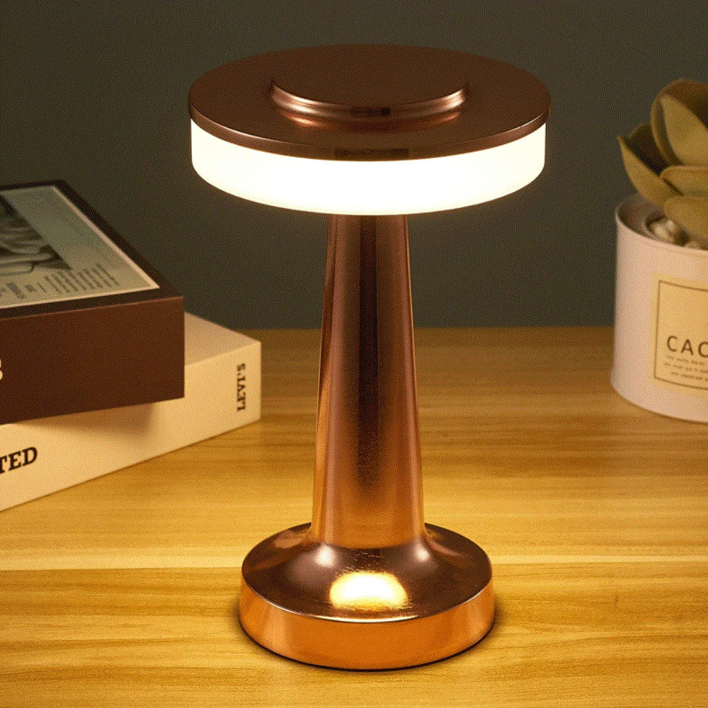 Stylish LED Table Lamp – Rechargeable Touch Night Light for Bedroom, Desk & Ambient Home Lighting