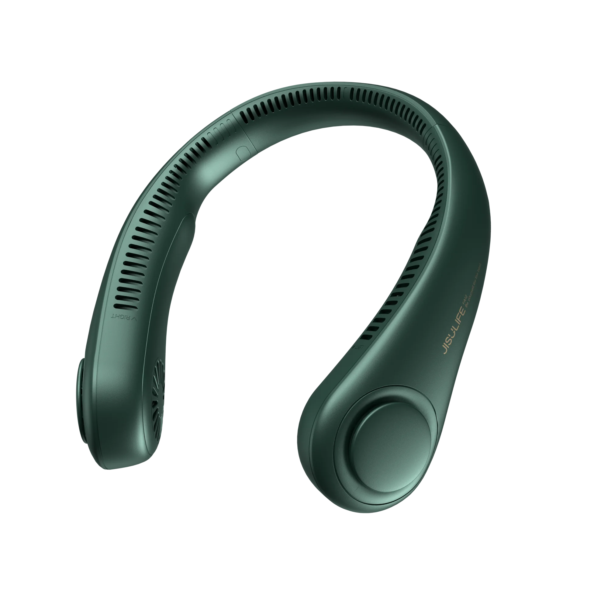 JISULIFE Portable Neck Fan, 4000mAh Rechargeable Battery, 5 Speeds Bladeless Hands-Free Cooling