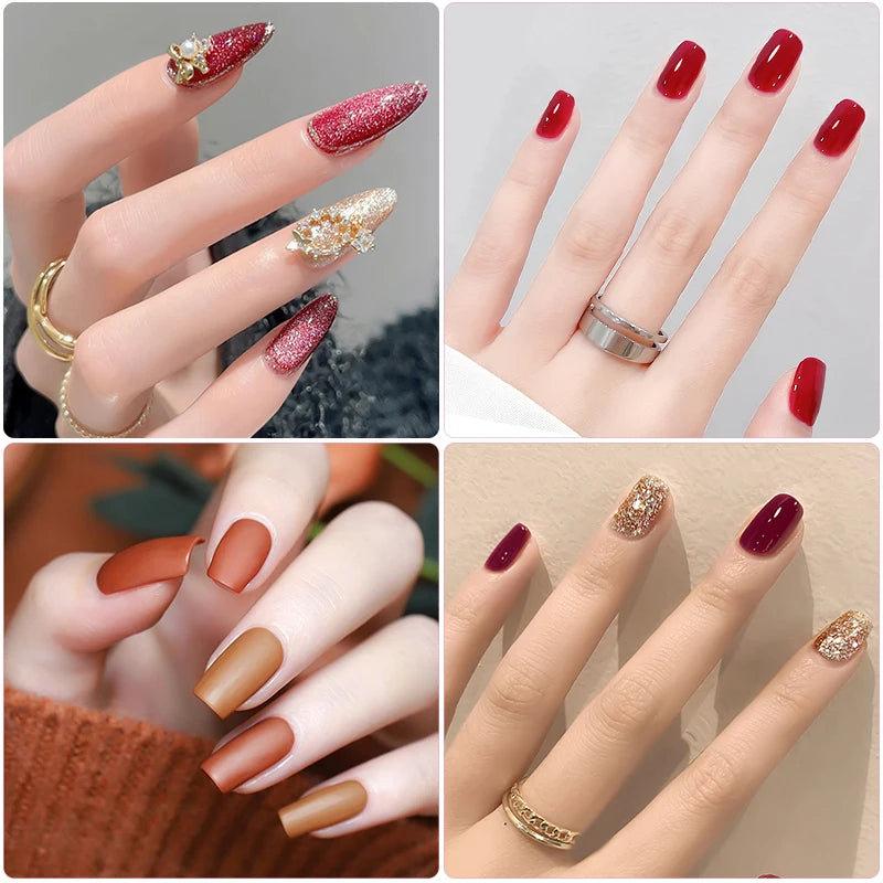 26 Colour GEL NAIL POLISH KIT Semi Permanent UV LED Gel Varnish Set with Base and Top Coat