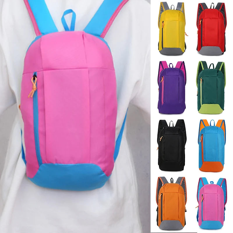 Outdoor Sports Backpack Small Gym Bag OXFORD Cloth Lightweight Waterproof Travel Rucksack Unisex