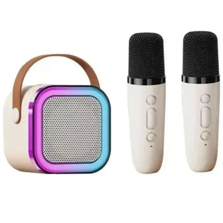 XIKCU Portable Bluetooth Karaoke Speaker with 2 Wireless Microphones, Party & Home Audio