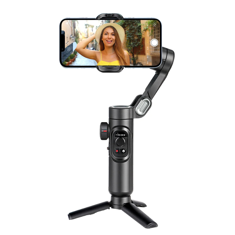 AOCHUAN 3-Axis Handheld Smartphone Gimbal Stabilizer with Fill Light Face Tracking Vlog Smart XE