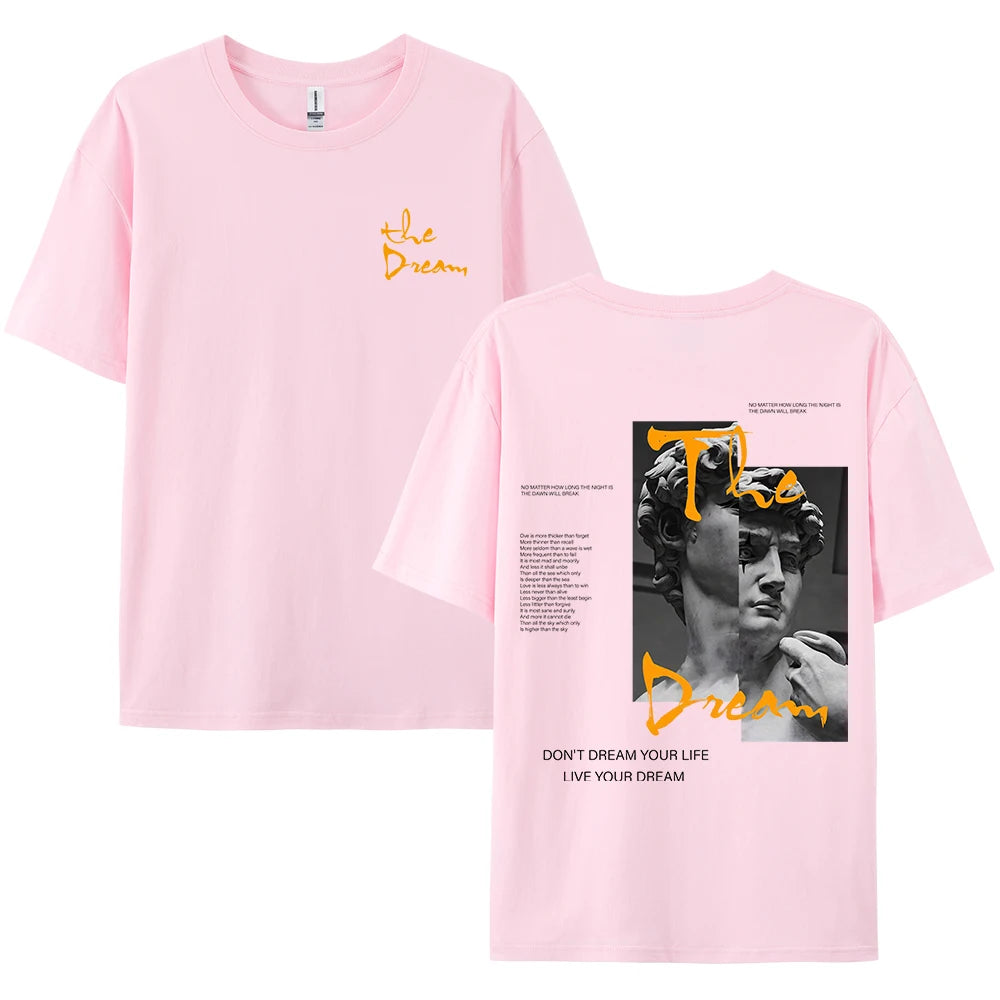 Don't Dream Your Life Live Your Dream Men’s Summer T-Shirt – Bold Style Meets All-Day Comfort