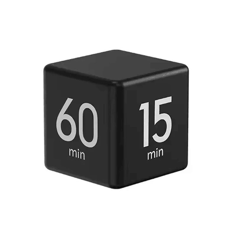 Productivity Cube Timer Gravity Sensor LED Display Dual Mode Countdown Digital Timer for Cooking