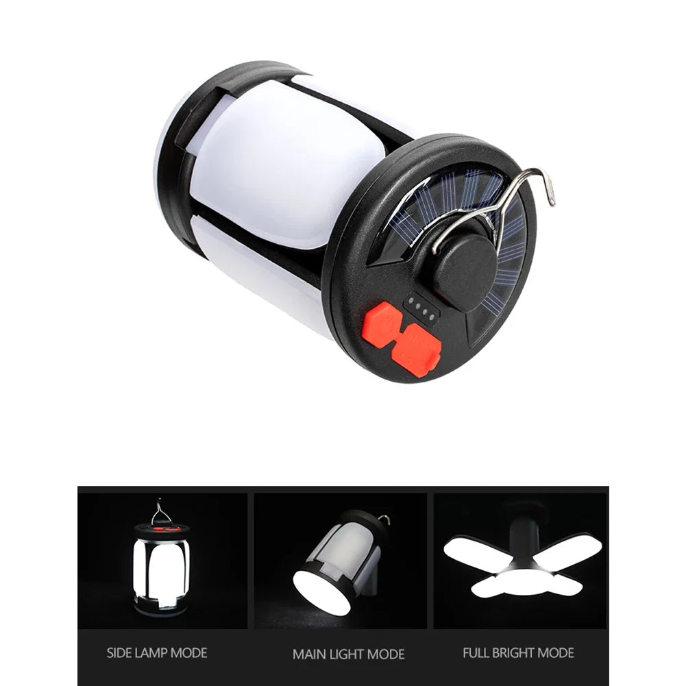 Rechargeable LED Camping Lantern – Folding Floodlight with 3 Light Modes for Outdoor Adventures