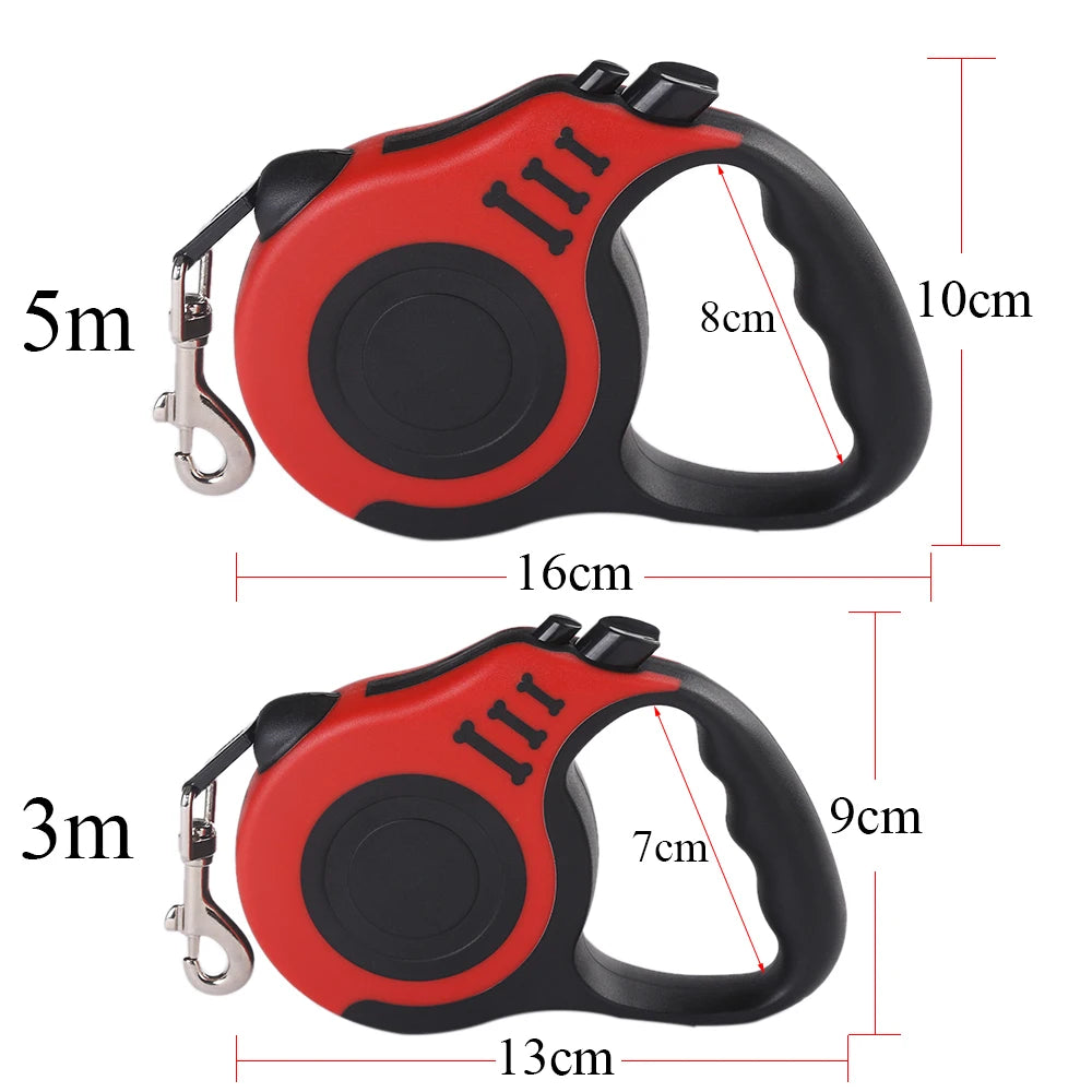 HOLAPET Retractable Dog Leash 3M/5M for Small Dogs & Cats Durable Nylon Lead for Walking & Travel